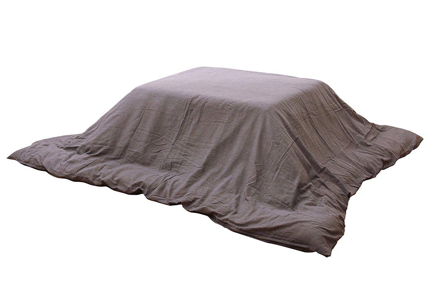 

IKEHIKO Чехол для футона котацу, Квадратный, Ателье, Прибл.. 195 x 195см, Серый, Однотонный, Молния, #5005509