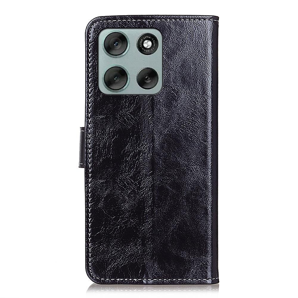 For Motorola Moto G56 5G Case Wallet Leather Phone Cover Crazy Horse Texture