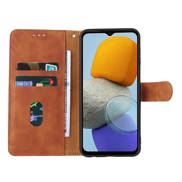 For Samsung Galaxy M23 5G Skin Feel Magnetic Flip Leather Phone Case
