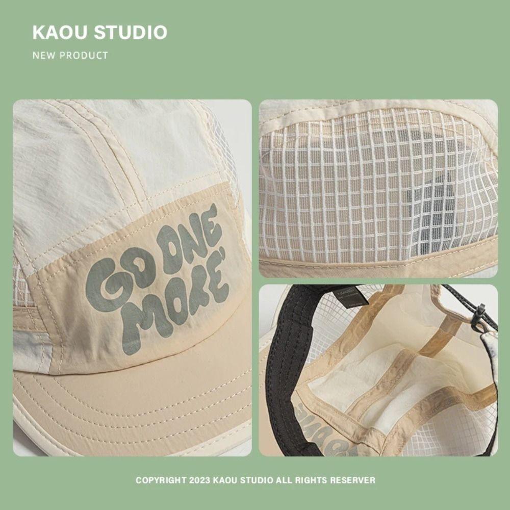 Sun Protection Breathable Hat Soft Brim Mesh Running Caps Quick-drying Baseball Cap  Outdoor Sports