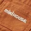 MIKI HOUSE Denim Jumper Skirt with for and Kids Logo, 10-1821-575, 90cm, Brown, Girls, Baby,