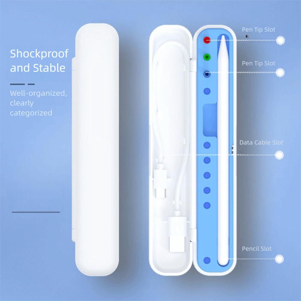 ABS Storage Case 10 Nibs slots PP Tablet Touch Pen Cases Shockproof Protective for Stylus Pencil 1/2/3 Generation