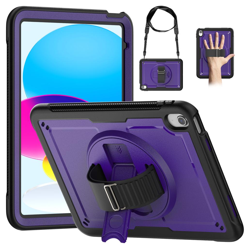 For IPad 10th Generation IPad Air4 5 10.9inch Pro11 M1 M2 IPad 10.2 9th Lightweight Shockproof Rugged Tablet Case Shoulder Strap