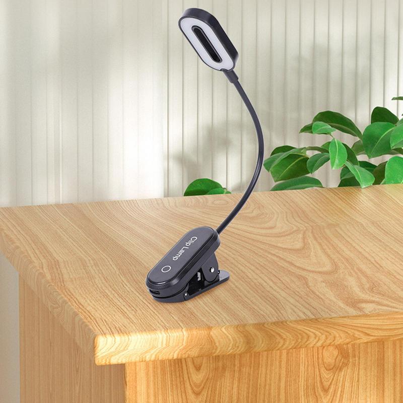 

Книжный свет для чтения в постели, светодиодный на прищепке, лампа для чтения с гибкой ножкой, уход за глазами, регулировка яркости, изменение цвета, ночник france