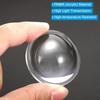 PATIKIL Diameter 42 Mm Height Mm 5 Pieces Lens Acrylic LED Optical Convex Condenser Lens for LED Flashlight Bicycle Headlamp Transparent 13.5