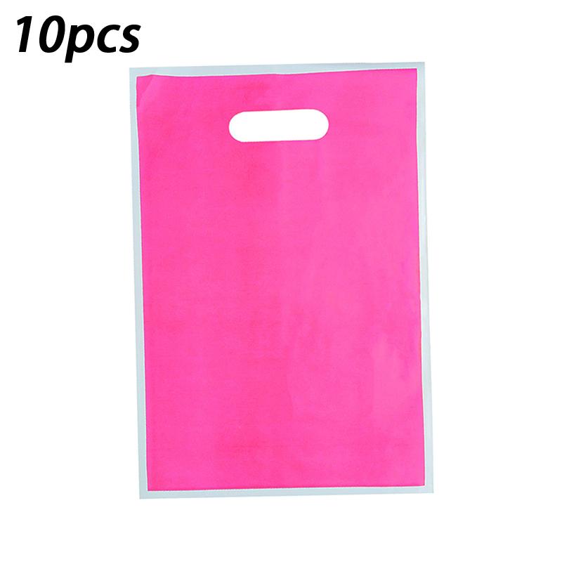 

10Pcs Solid Color Gift Bag Candy Bag Holiday Party Birthday Gift Bag Storage Bag Tote Bag