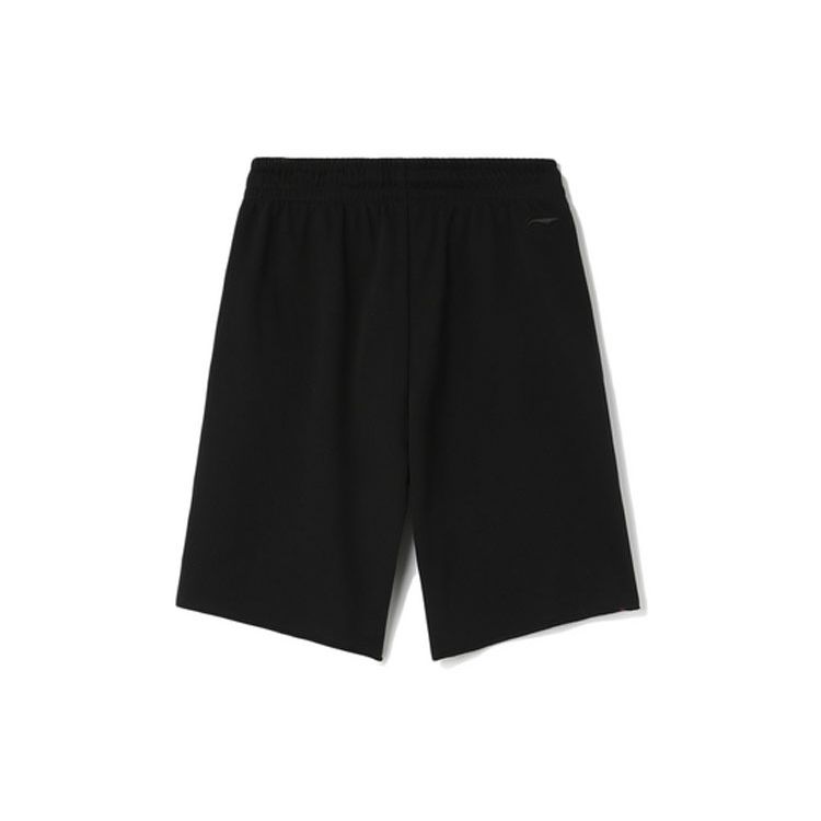 Li Ning Sports Fashion Series Loose Knit Sports Shorts Men Shorts Black AKSR461-1