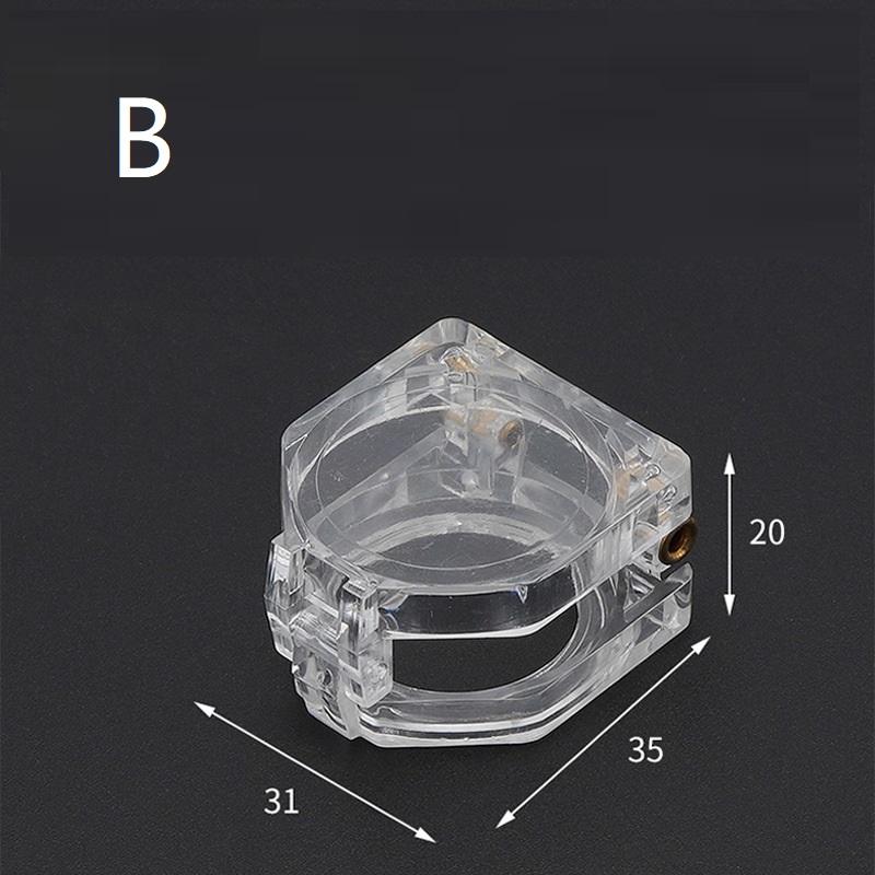 22Mm Button Protective Dustproof Cover Guide Rail Mounting Bracket For Indicator Emergency Stop Switch