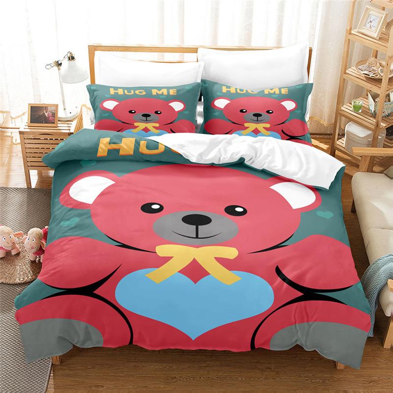 

Мультяшный Животный Набор из Четырех Предметов Пододеяльник Простыня из Трех Предметов 135 * 200