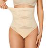 Thin Style High Waist Tummy Control Plus Size Shaping Thong for Women