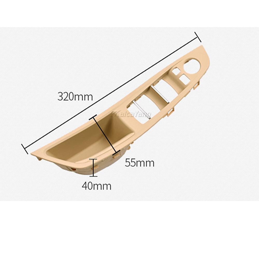 Left Hand Drive Car Interior Inner Door Handle Panel Pull Trim Cover For BMW 5 Series F10 F11 F18 518d 520d 520i 528i 525d