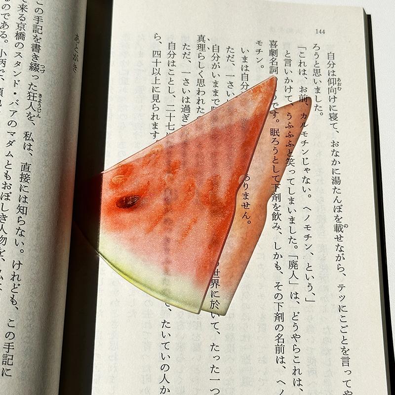 Delicate Transparent Acrylic Apple Bookmark Reading Mark Student Gift Premium Feeling Cute Grape Tomato Bookmarks