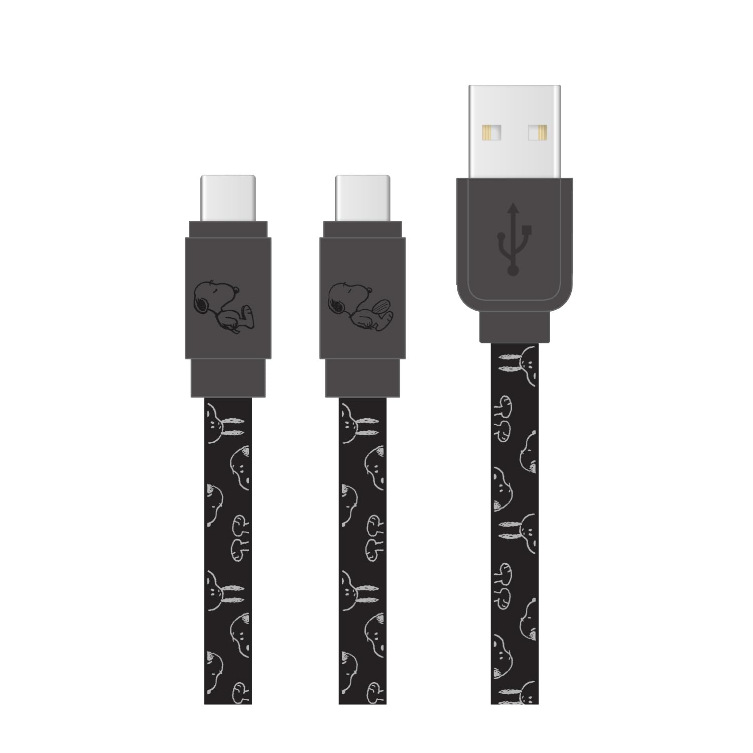 

Gourmandies Peanuts Snoopy USB-кабель черный Type-C SNG-744BK чёрный