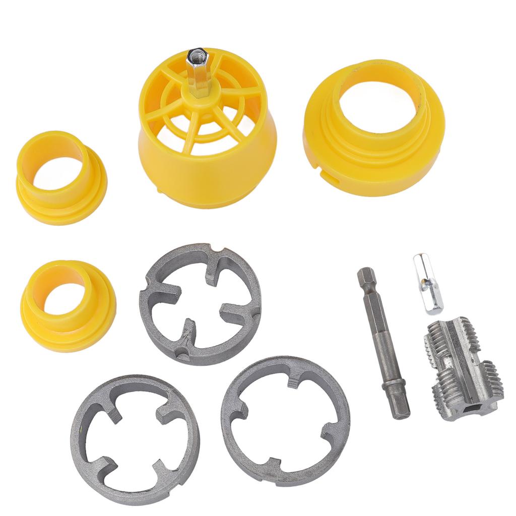 PPR Pipe Threader Kit 14 Inch Hex Shank G12 G34 Standard Thread Pipe Threader Plumbing Tools