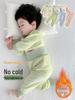 Baby Fleece Cardigan & High-Waist Belly Protection Two-Piece Winter Set
