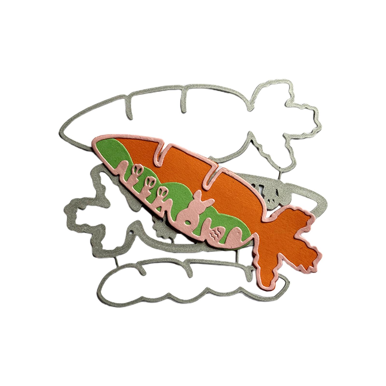 

Пасхальная морковь, металлические штампы, трафарет для скрапбукинга, высечки, тиснение карт, сделай сам, шаблон для фотоальбома, украшение формы