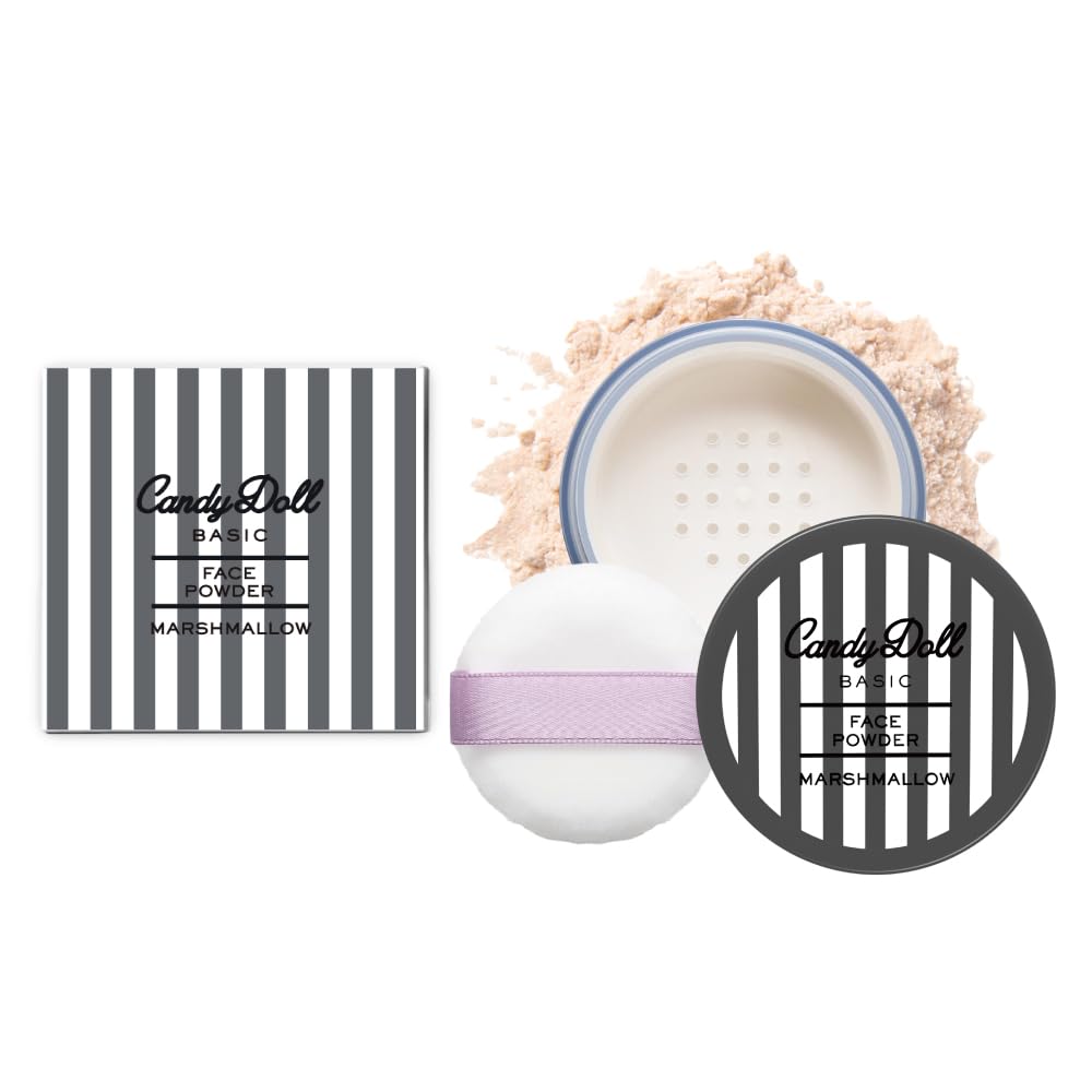 

Tsubasa Masuwaka s CandyDoll Face Powder, Marshmallow Cosmetics, Pore-Less, Prevents Shine, Absorbs Sebum, and Touch-Ups