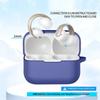 For Anker Soundcore Aero Clip Silicone Case with Anti Lost Buckle Bluetooth-compatible Earphones Protective Cover