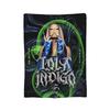 Lolas Indigos  Blankets Flannel Singer  Super Soft Throw Blankets for Outdoor Travel Bed Rug