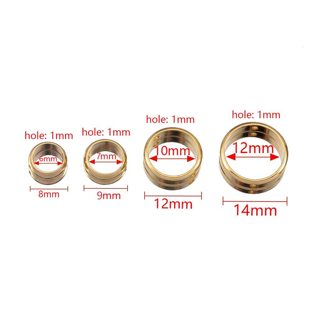10pcs 5pcs 2 Hole Stainless Steel Round Frame Spacer Beads DIY Necklace Bracelet Earring Circle Connector Pendant Jewelry Making