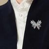 Butterfly Shaped Zircon Crystal Brooch For Formal Outfits Evening Wear Vintage Inspired Elegant Lapel Pin Accessories