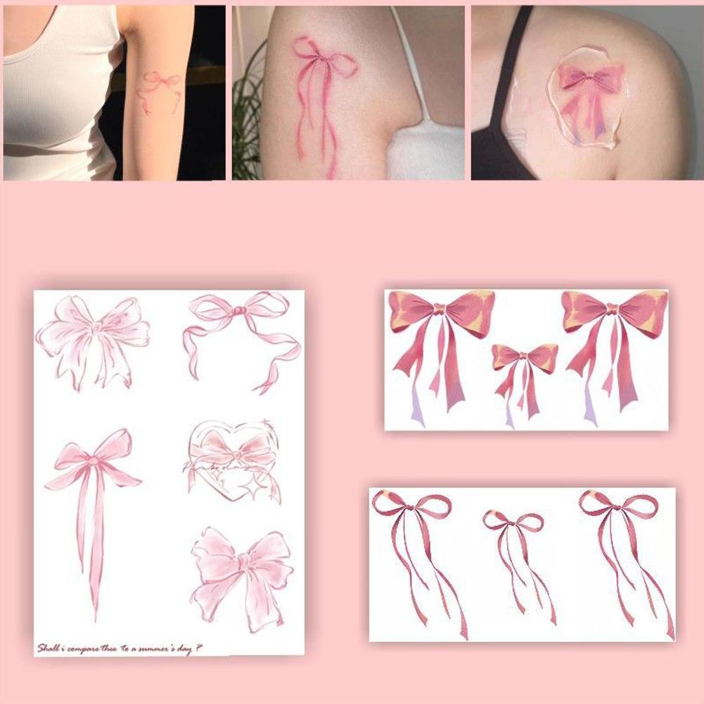 Girl Colorful Butterfly Tattoo Sticker Waterproof Niche Sticker Tattoo Long Tattoo Natural Last C5B0
