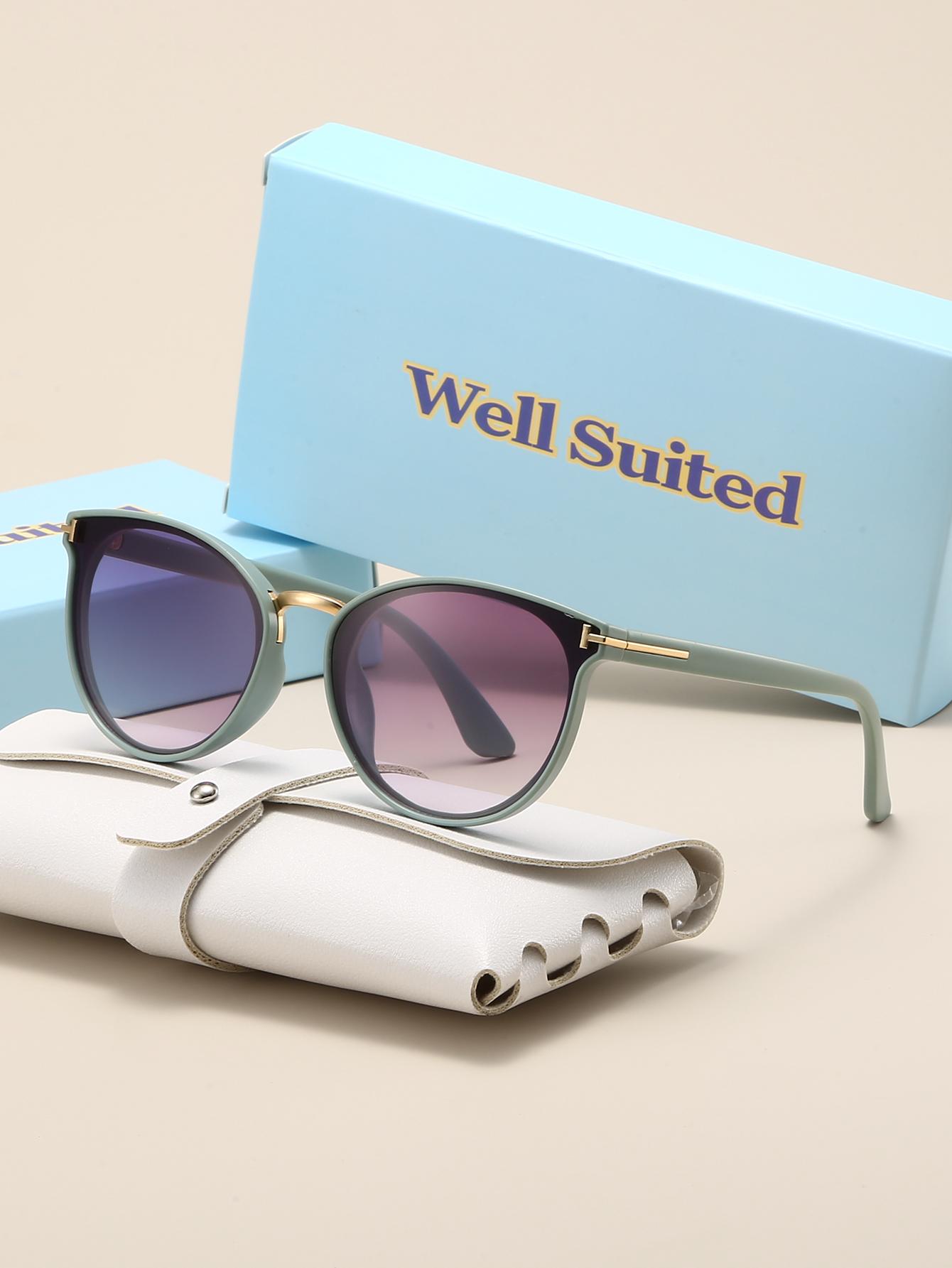 Well Suited Women s Classic Fashion Round Frame Multi-Color Glasses Fashion Accessories Independent Boutique Packaging
