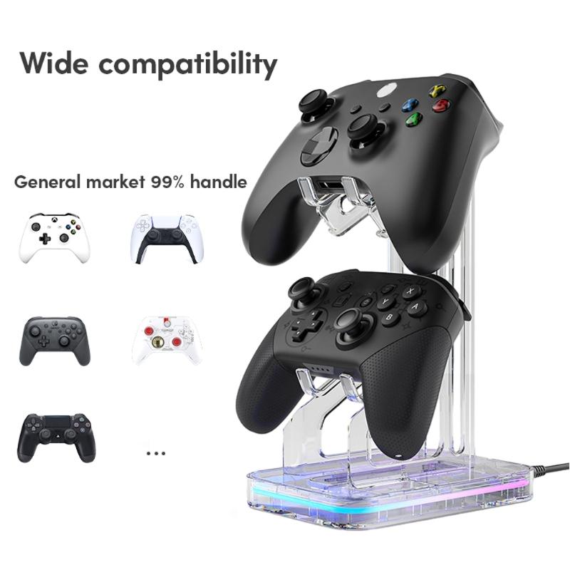 Universal Gamepad Controller Bracket Headphone Stand Hanger Storage Rack Compatible for Game Handle Base Support Holder