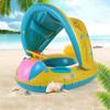 Summer Inflatable Toy Steering Wheel Swimming Ring Baby Sunshade Floating Seat Foor Pool Bathtub Water Play Toys for Kids