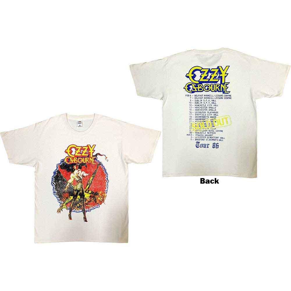 Ozzy Osbourne The Ultimate Sin Tour  86 T-Shirt Neutral New Unisex T-Shirt M