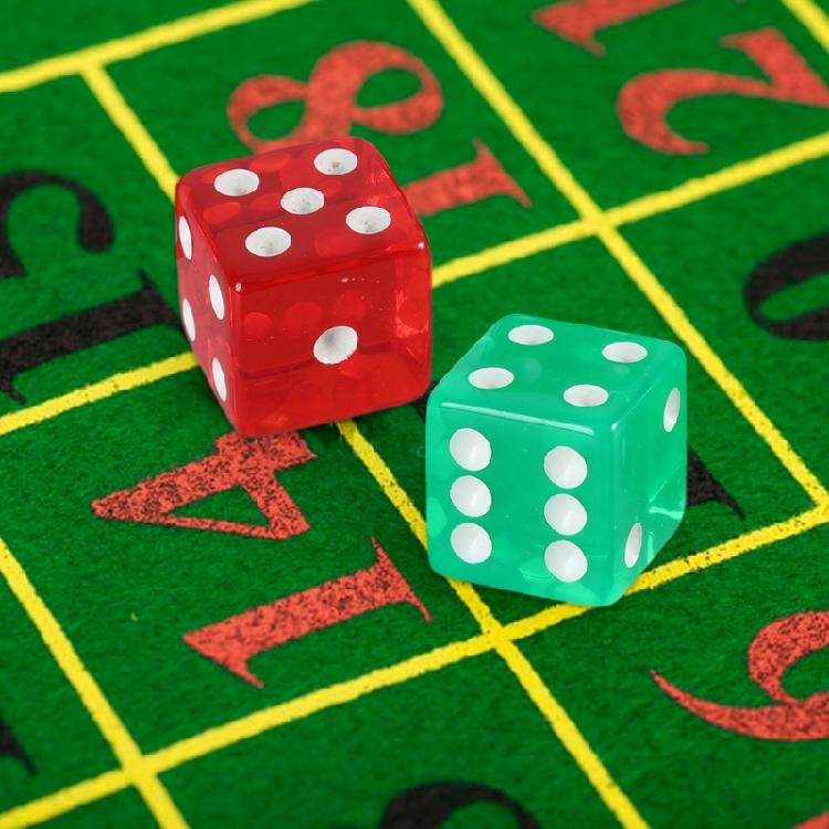 Game Playings Square Block Math Teaching Educational Toy Dices Small Colorful Acrylic Six Sided Dices Cubes with Dots