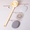 Bath Soft Back Scrubber Brush Bath Shower Scrubbing Brush With Handle Exfoliating Scrub Skin Massager Bath Supplies