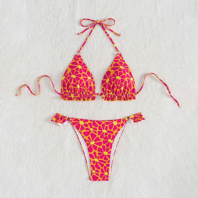 TS JYL-SW160 Multi-Color Printed Bikini, Two-Piece Fashion Swimwear For Women S