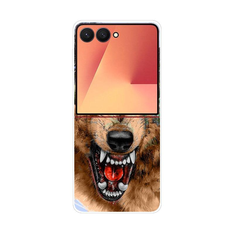 Luxury Transparent Phone Case For Samsung Galaxy Z Flip 7 Cases Hard PC Folding Cover For Galaxy Z Flip7 Shockproof Capa Fundas