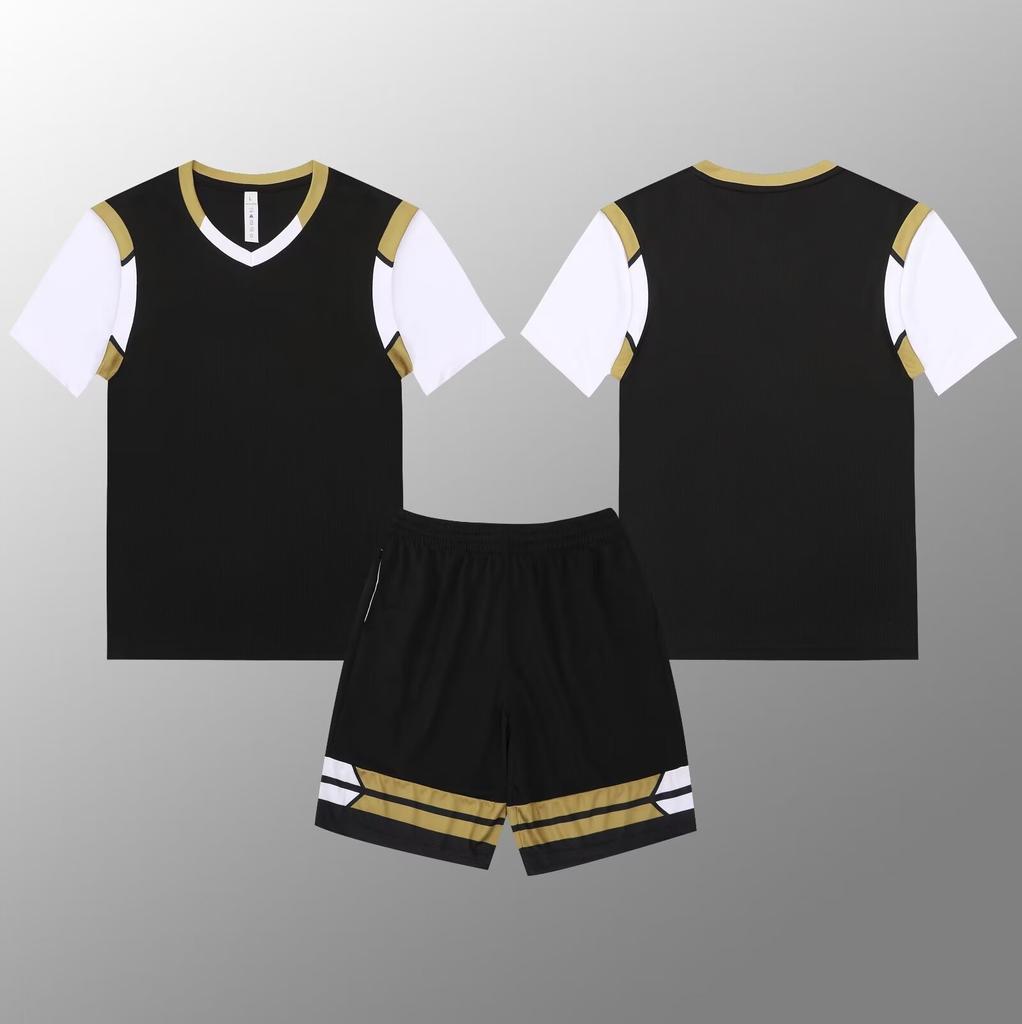 B007 Sahte İki Parça Basketbol Forması Seti, Yetişkin Erkek ve Kadın Baskılı Formalar, Her İki Tarafta Cepli 2Xs-5Xl