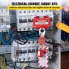 42 PCS Lockout Tagout Kits, Electrical Safety Loto Kit Includes Padlocks, 5 Kinds of Lockouts, Hasps, Tags & Ties, Box, Lockout Safety Tools for