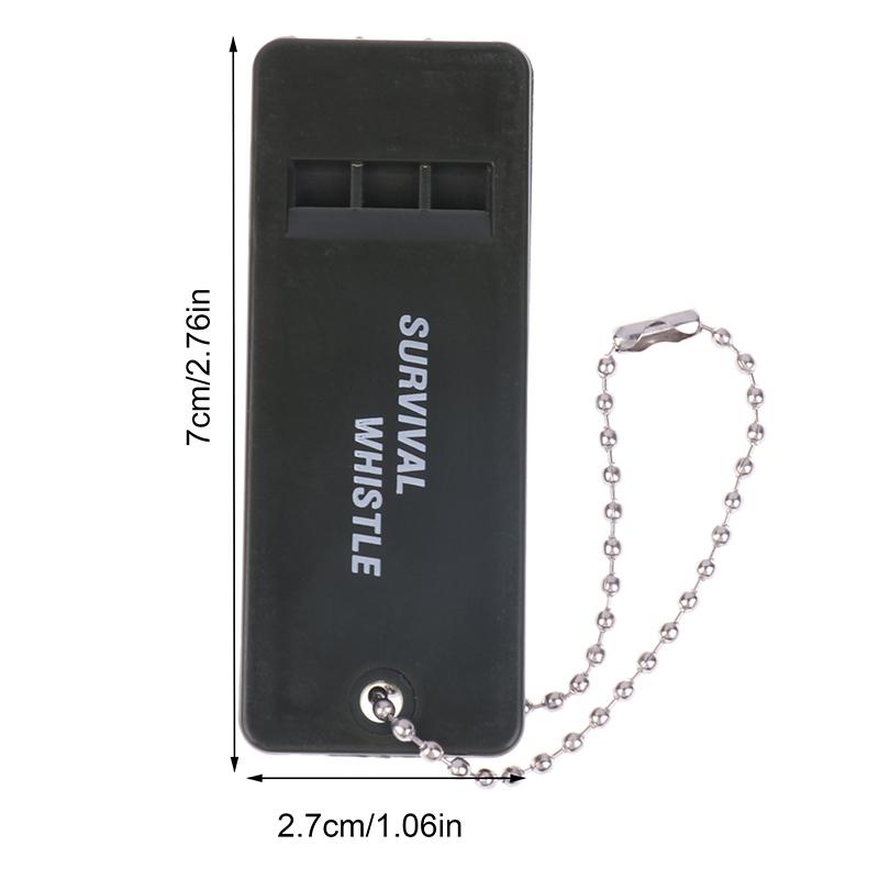 

3Pcs 3-Frequency Survival Whistle Flat Card Type Emergency Whistle Loud Survival Whistle Keychain Outdoor Hiking Camping Tool