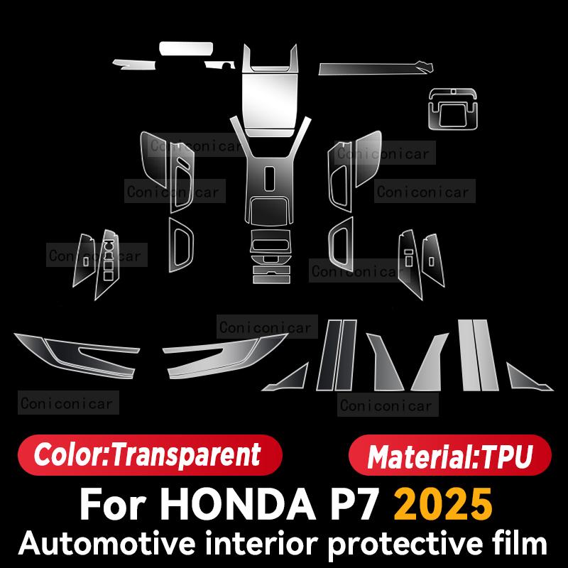For HONDA P7 2025 Car Interior Center Console Instrument Dashboard Protective Film Anti-scratch Sticker Accessories