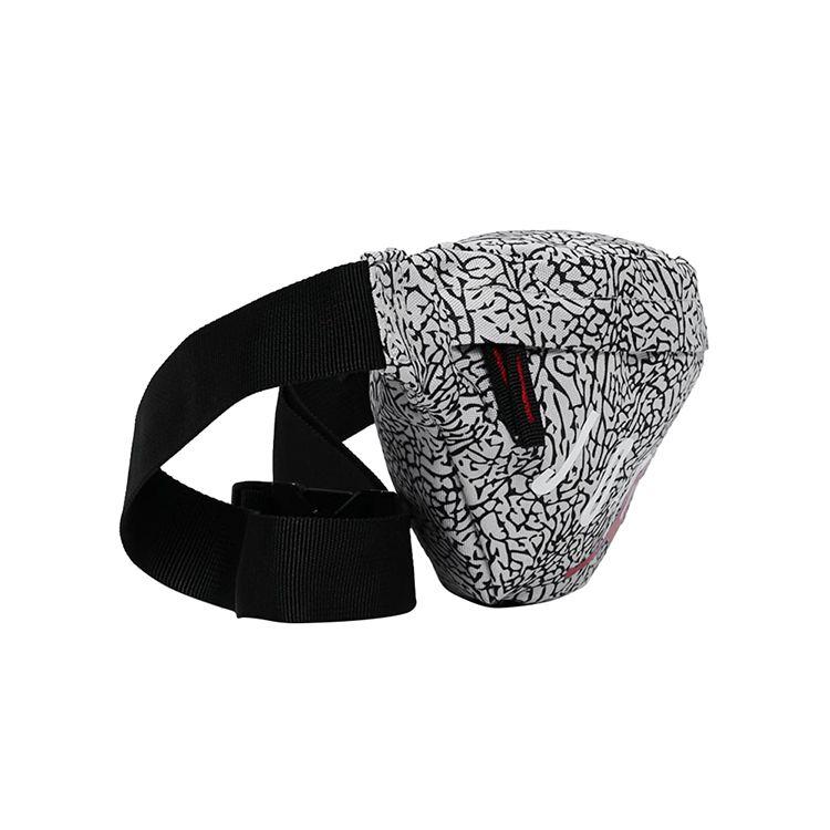 Jordan Flying Man Logo Adjustable Buckle Polyester Crossbody Chest Waist Bag Regular Couple Style Unisex Bags Cracked-Pattern 9B0533-G3A