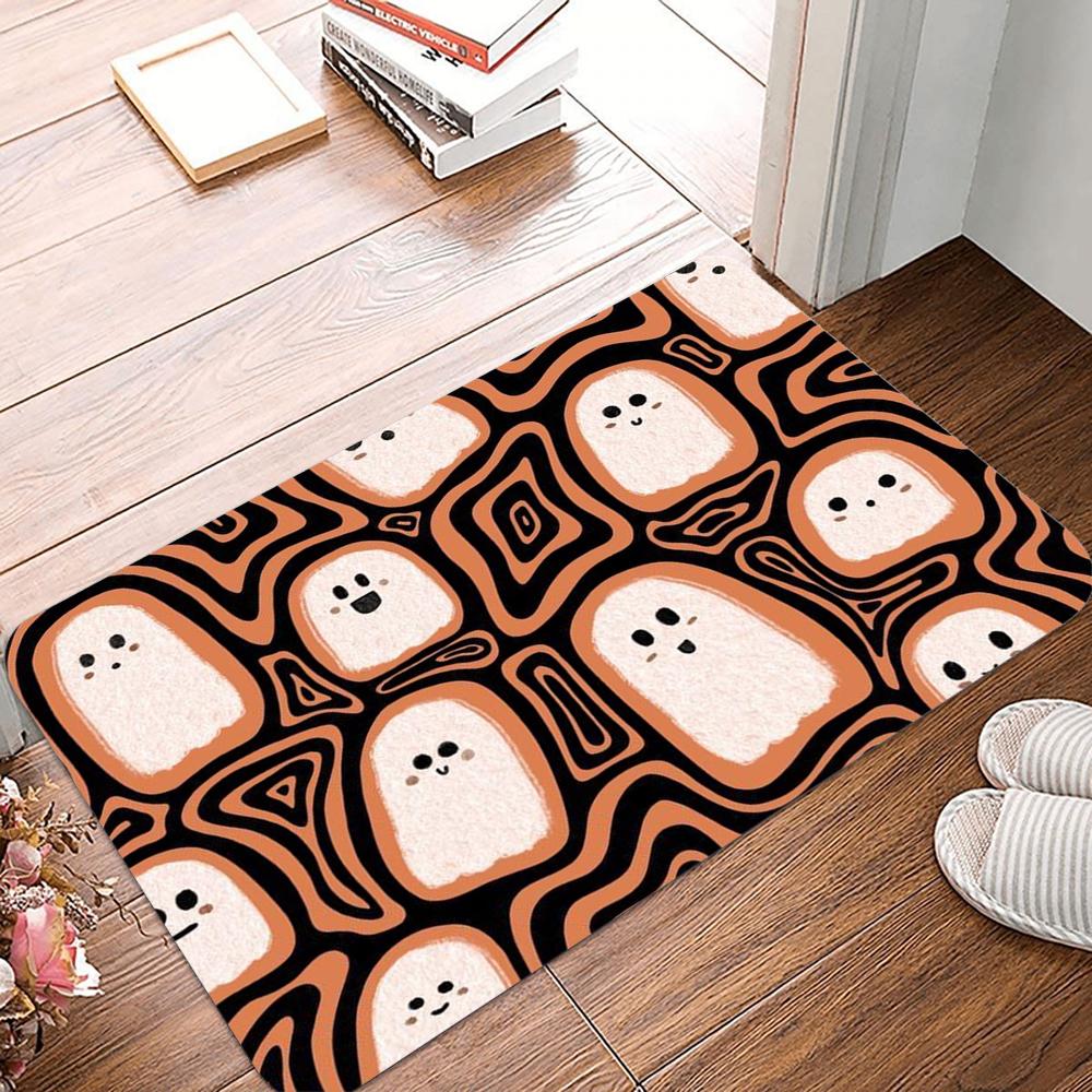 Halloweenská dekorativní rohožka Vítejte Protiskluzová podložka pod nohy Domácí koupelnová toaletní podlahová rohožka Pro předsíň Domácí dekorace