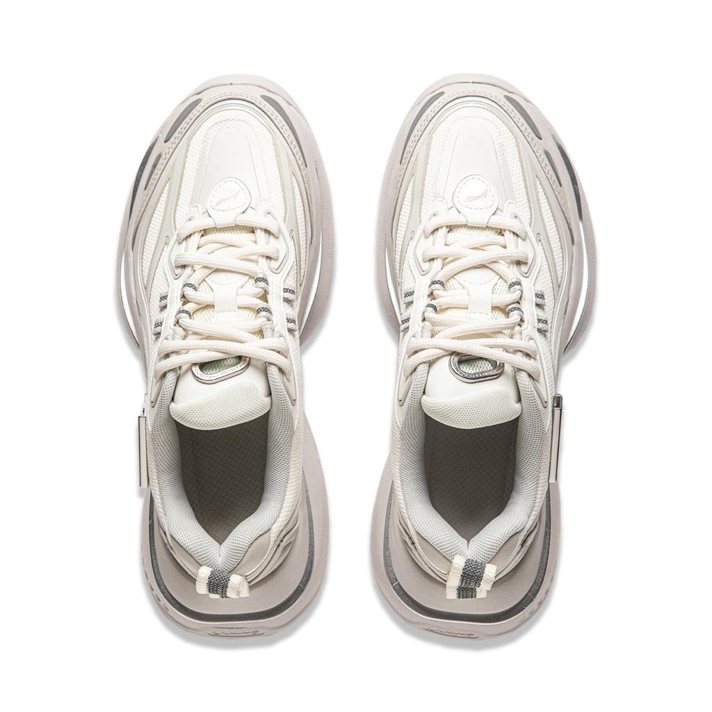 New LiNing Project* Ethereal Space Low Top Casual Shoes Women's Ivory/Bellflower Gray AGCU260-6