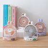 2023 New Summer Cute Pet Bunny Ear Desktop Usb Mini Student Portable Diy Fan With Plastic Blades Pink