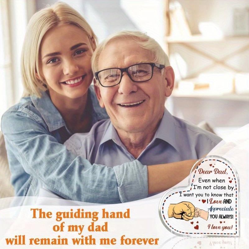 Best Dad Heart Plaque - Sentimental Birthday & Christmas Gift from Children