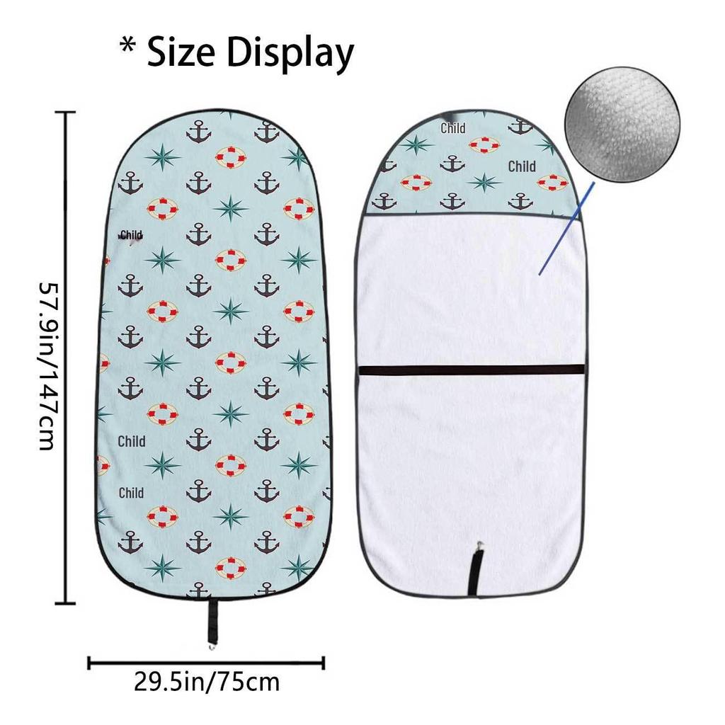 Universal Ocean Seat Towel Protector for Car Front Seats - Ideal for Gym & Exercise, All-Season Use
