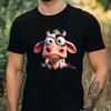 Mens Funny Farm Animal Print Cotton T-Shirt Size XS To 5XL-