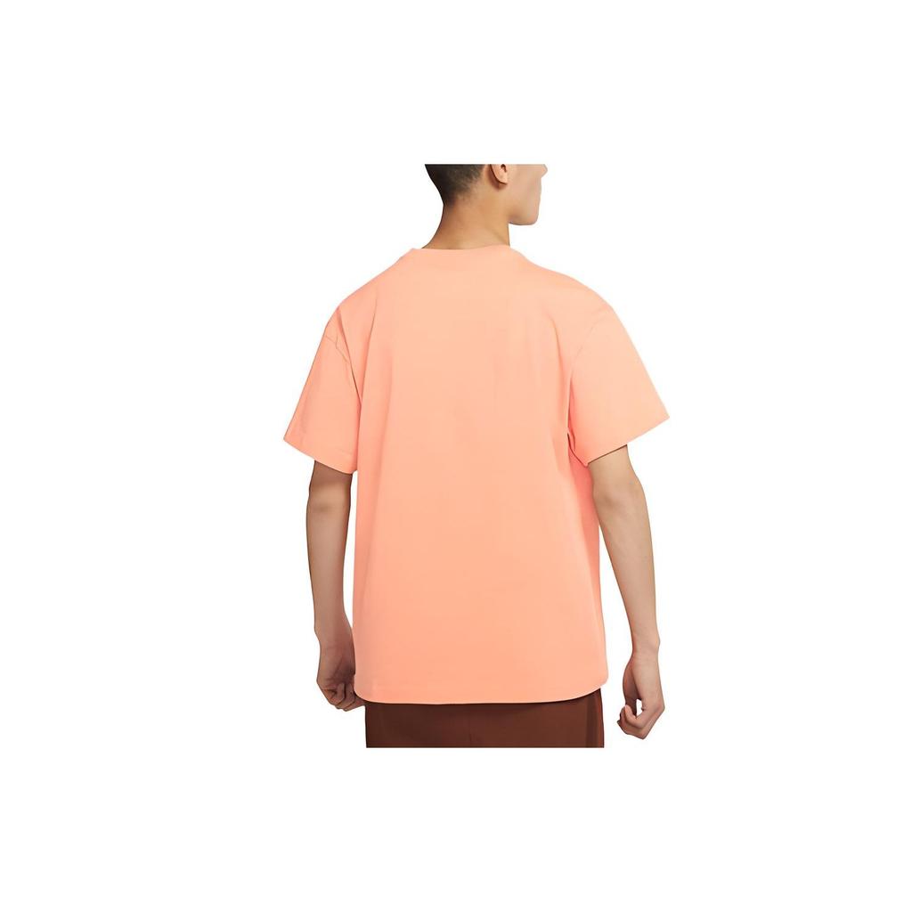 Nike SS22 Logo Print Solid Color Crew Neck Short Sleeve T-Shirt Men Tops Brown DN5241-824