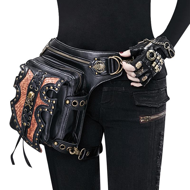 Fashion Women'S Bag Steampunk Locomotive Bag Shoulder Messenger Bag Women'S Fanny Pack Men