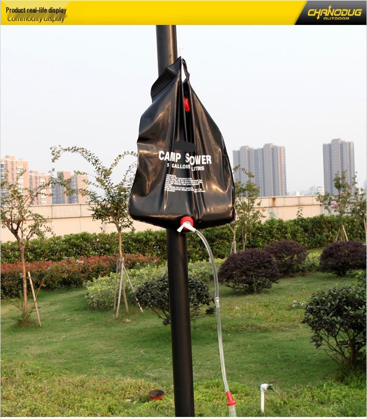 20L Portable Solar Shower Bag for Outdoor Use