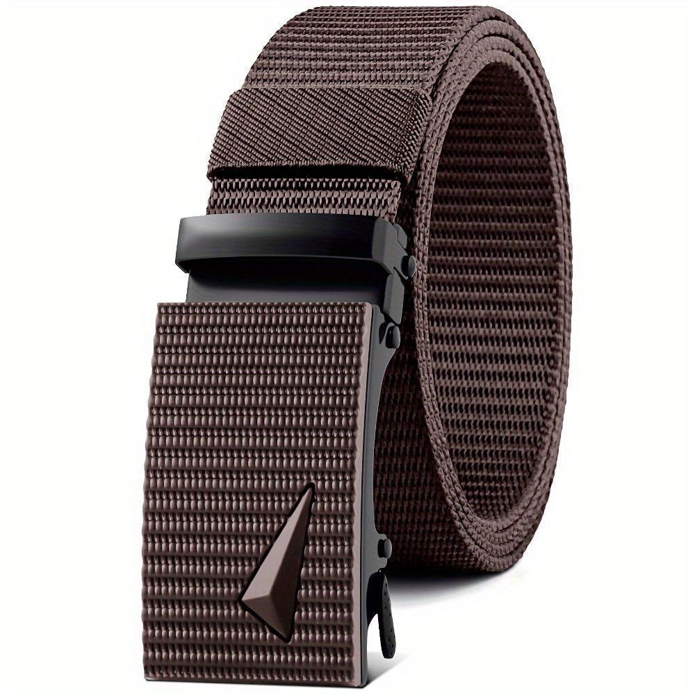 Men's Automatic Buckle Outdoor Canvas Belt, Jeans Belt