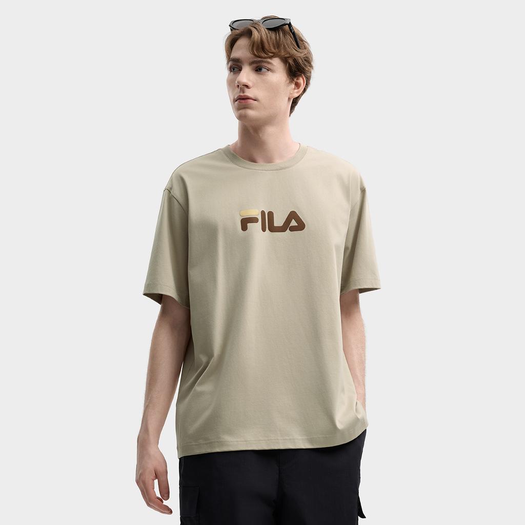 Fila Original Colorful Fashion Simple Classic Retro Large Logo Sports Trendy Casual Versatile Comfortable Loose Short Sleeve T-Shirt F51U619102FDK